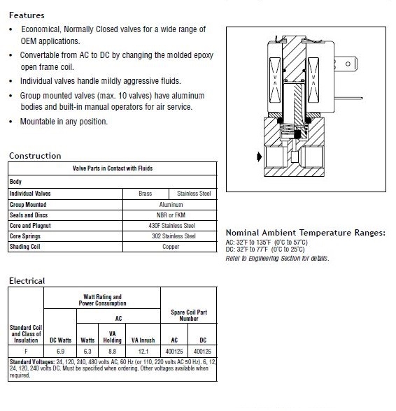  ASCO阿斯卡8225系列電磁閥選型手冊(cè)